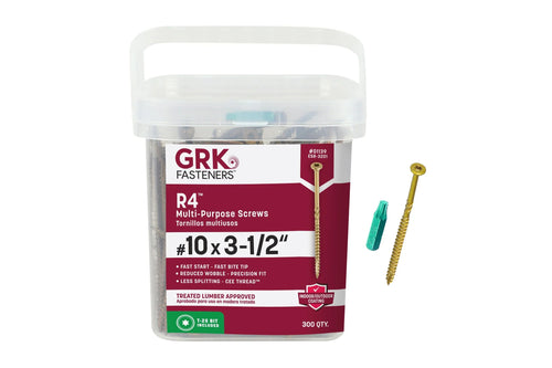 #10 x 3-1/2" R4 Multi Purpose Screw