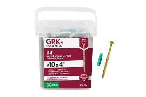 #10 x 4" R4 Multi Purpose Screw