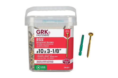 #10 x 3-1/8" Rugged Structural Screw (RSS)