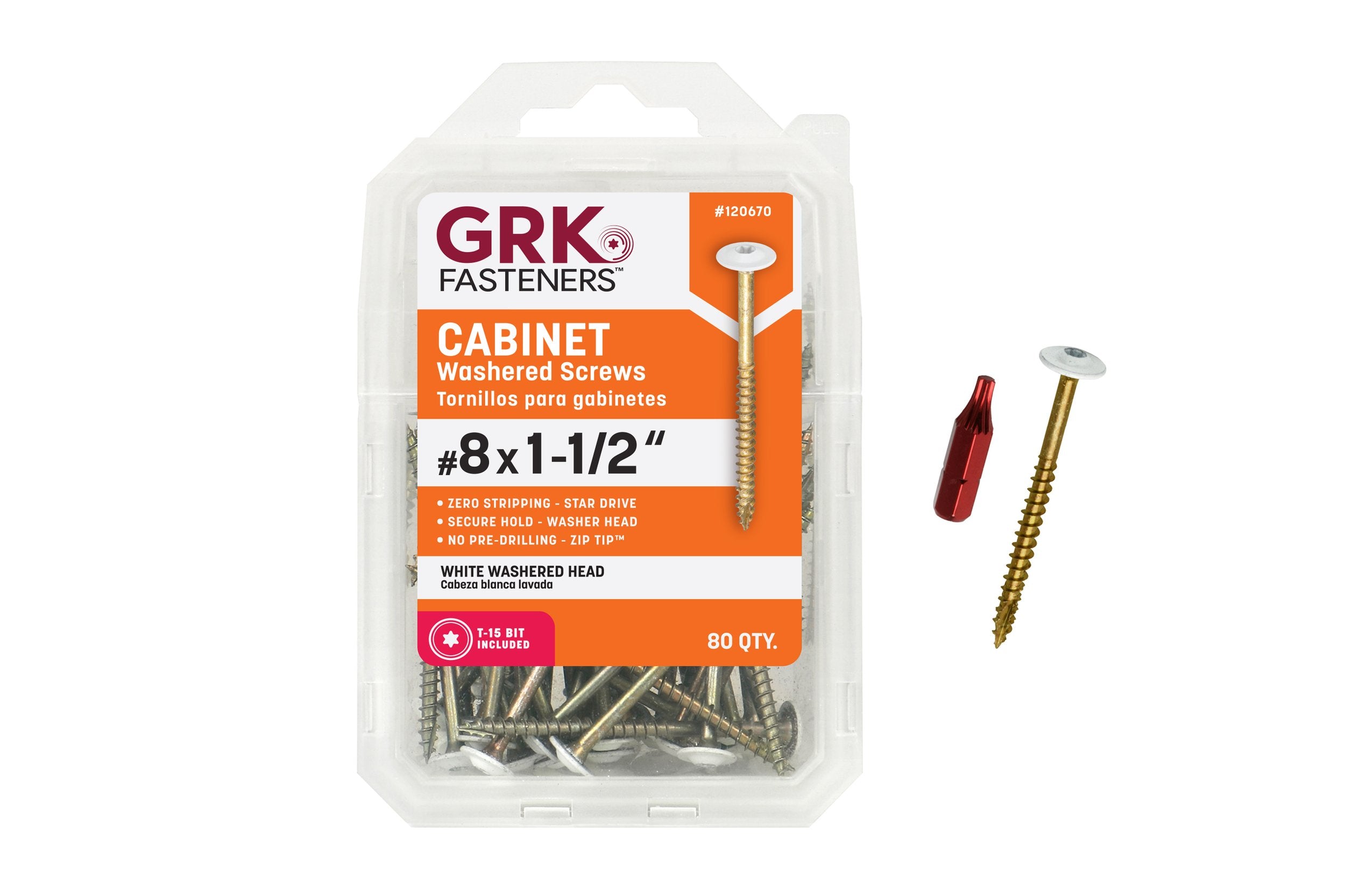 White Cabinet 8 x 1-1/2 (80 pcs) Handy-Pak