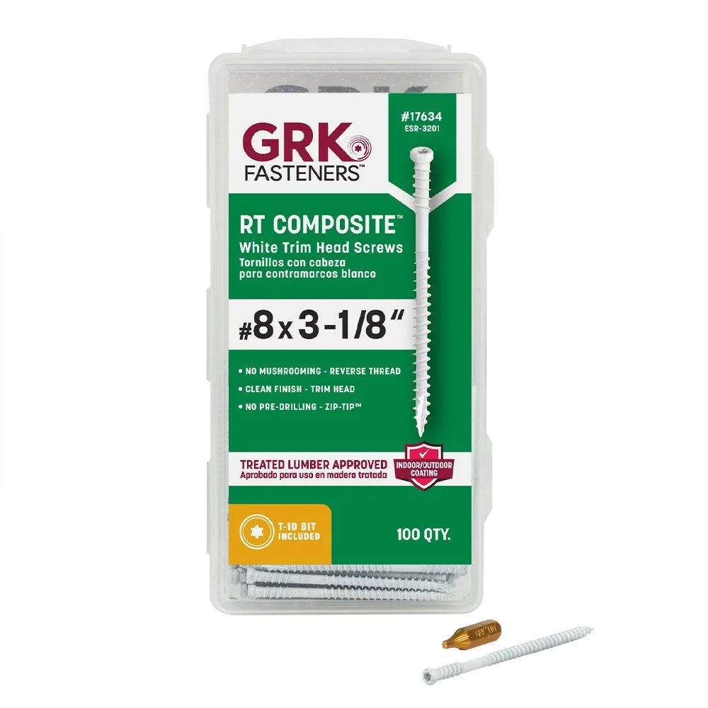RT White Trim 8 x 3-1/8 (100 pcs) Handy-Pak