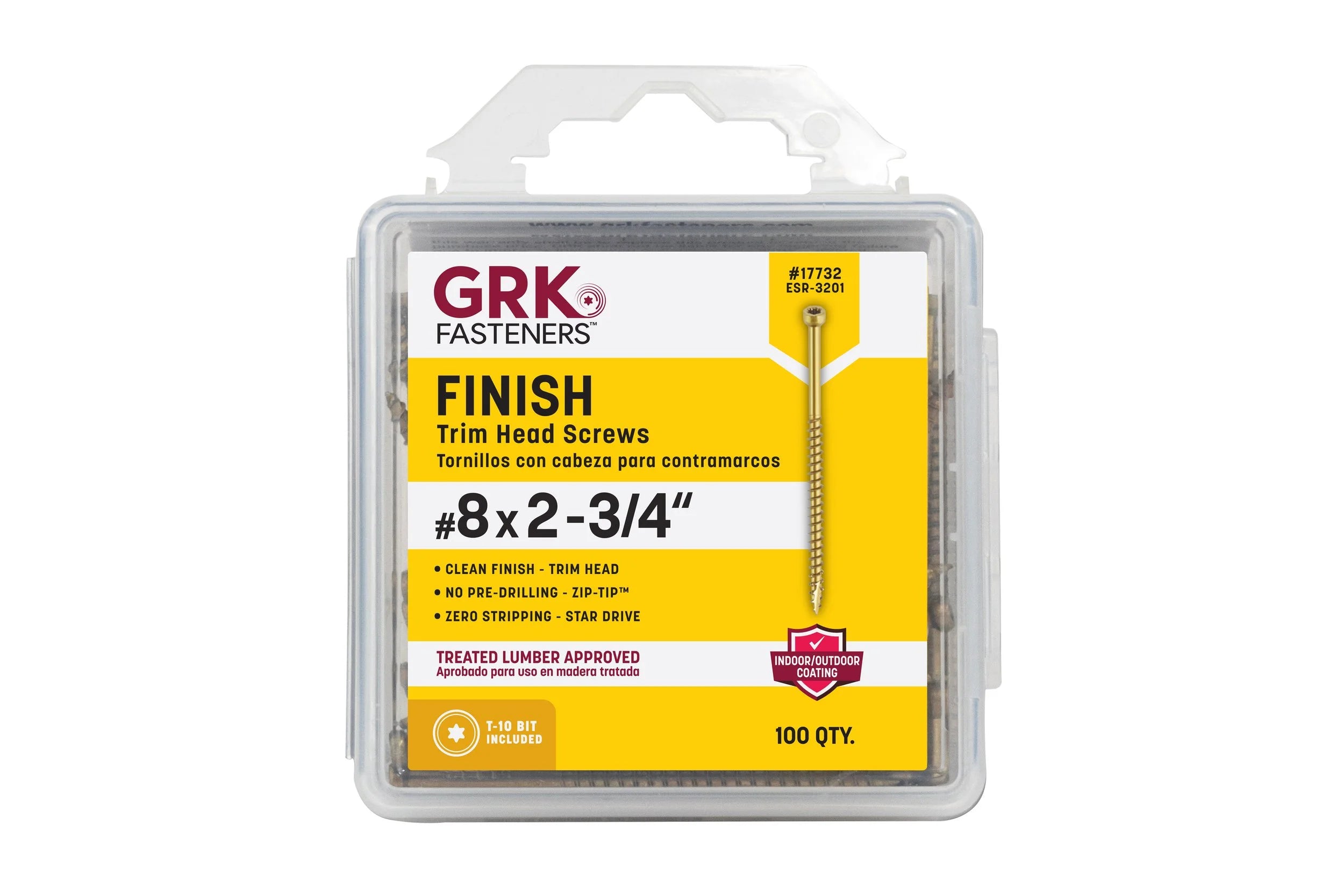 Fin/Trim 8 x 2-3/4 (100 pcs) Handy-Pak