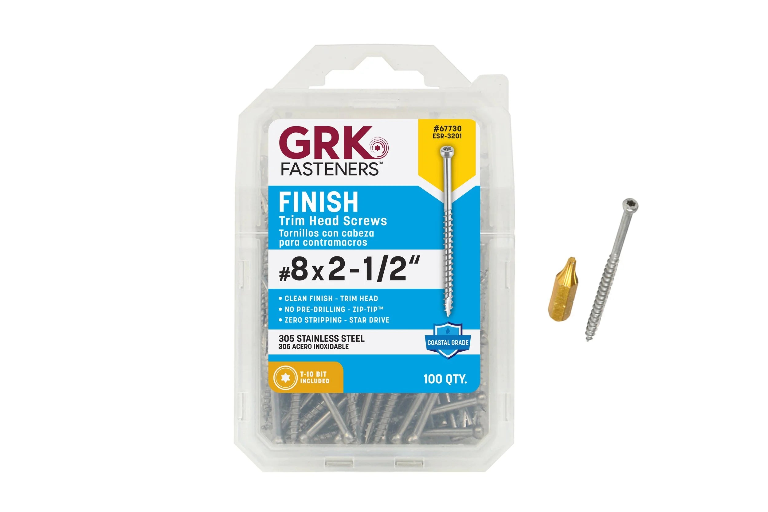 305 S.S. Fin/Trim 8 x 2-1/2