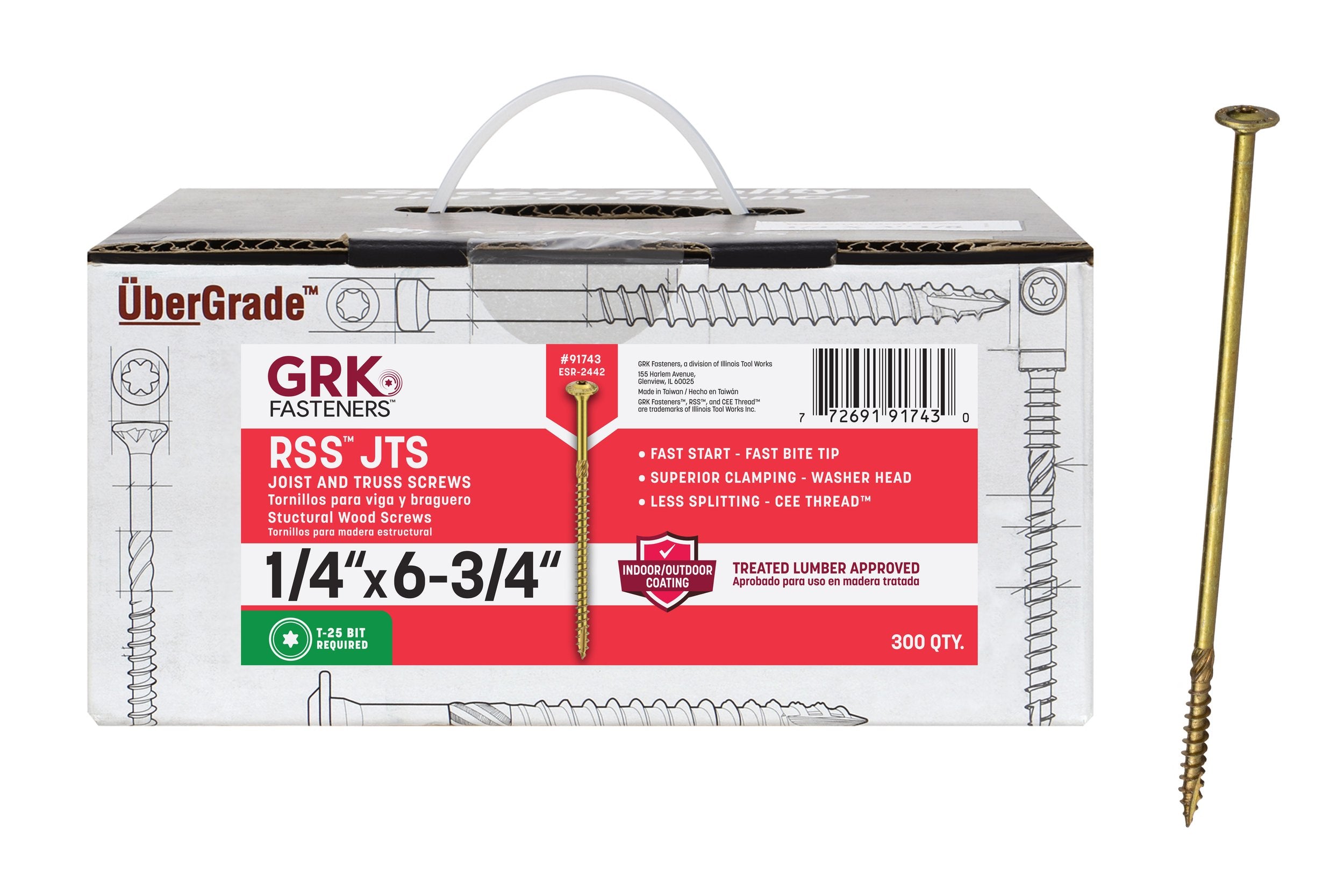 RSS JTS 1/4 x 6-3/4